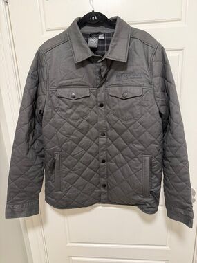 Stormtech Quilted Jacket Men’s Large Grey – Lightweight Insulated